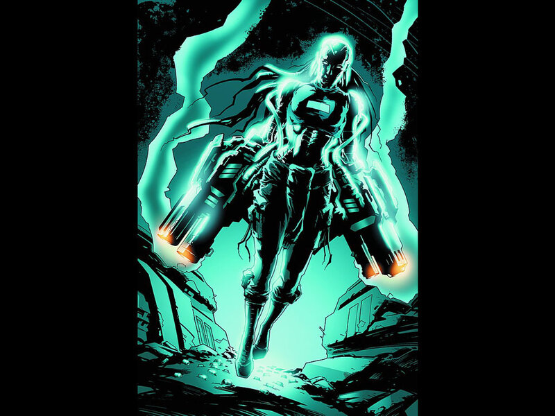 Glowing Armored Figure