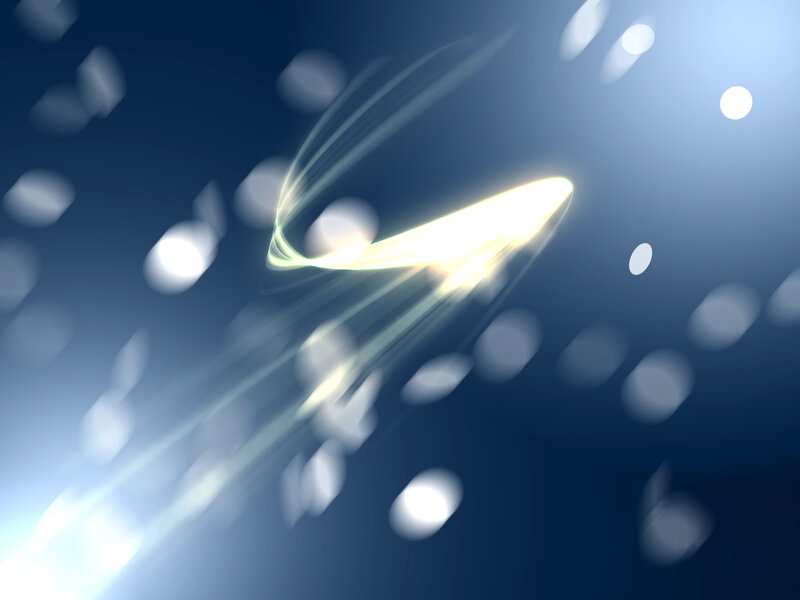 glowing arrow in motion