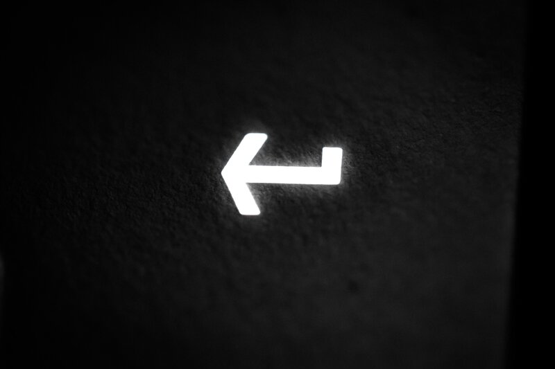 Glowing Arrow Sign
