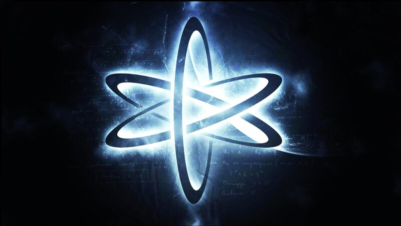 Glowing Atom Symbol