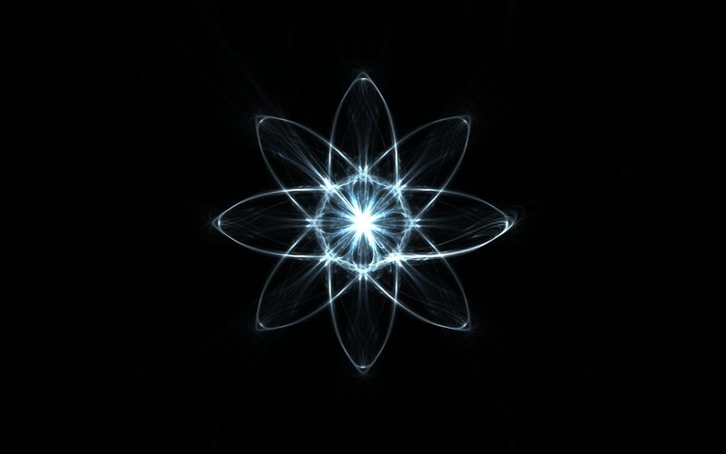 Glowing Atomic Structure