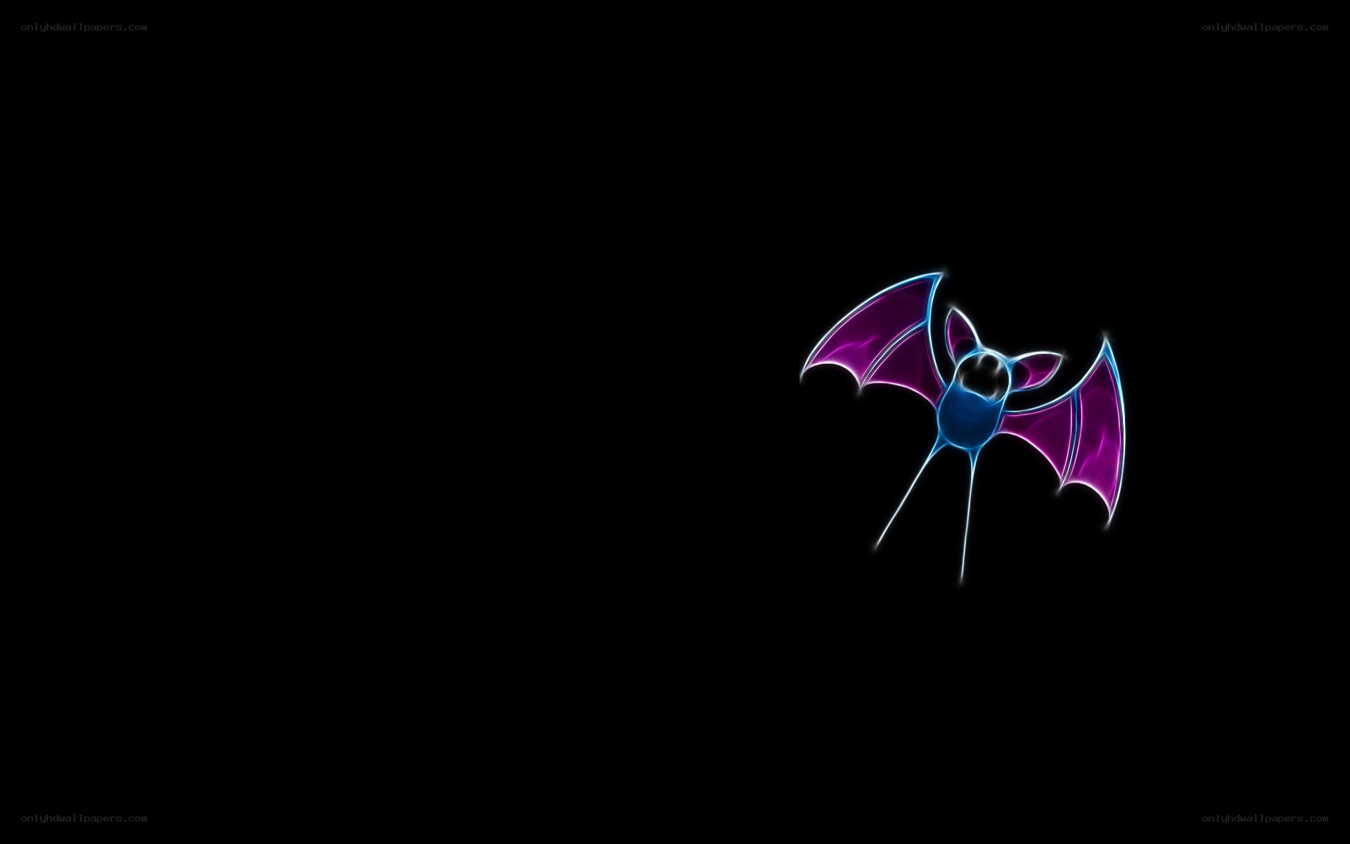 glowing bat character