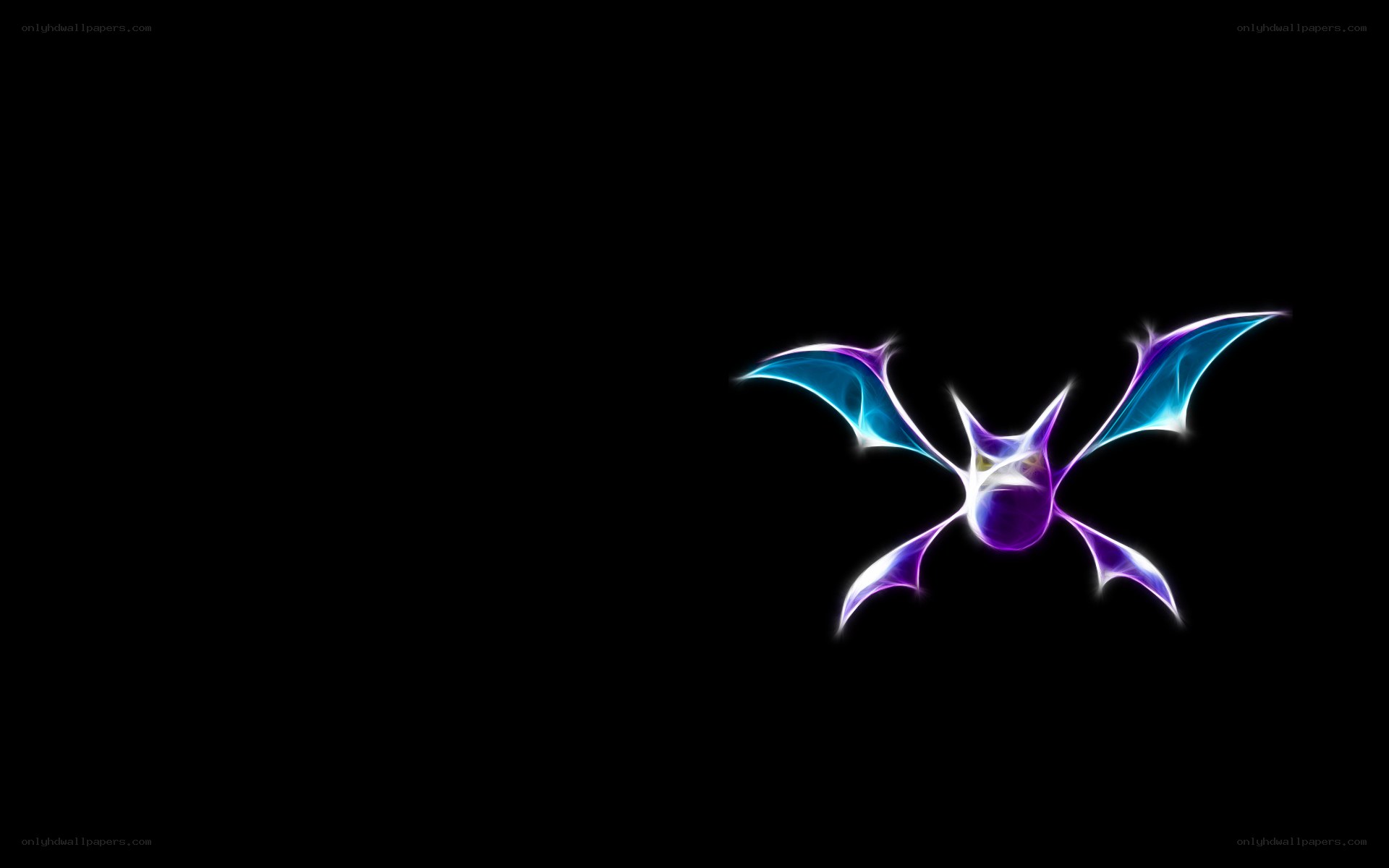 glowing bat silhouette