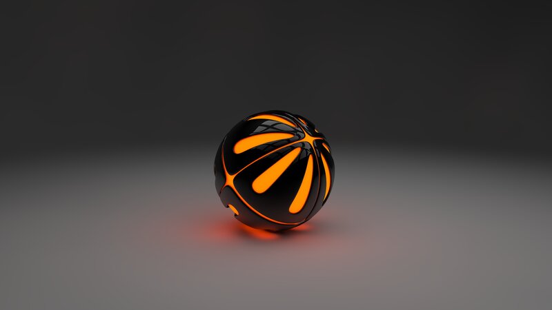 Glowing Black Sphere