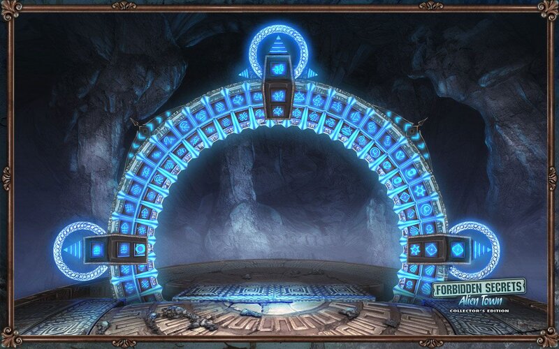 Glowing Blue Archway