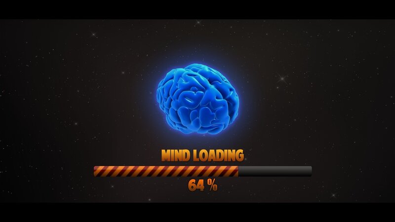 Glowing Blue Brain