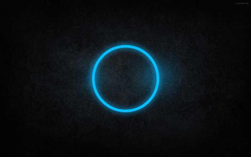 Glowing Blue Circle — Calm