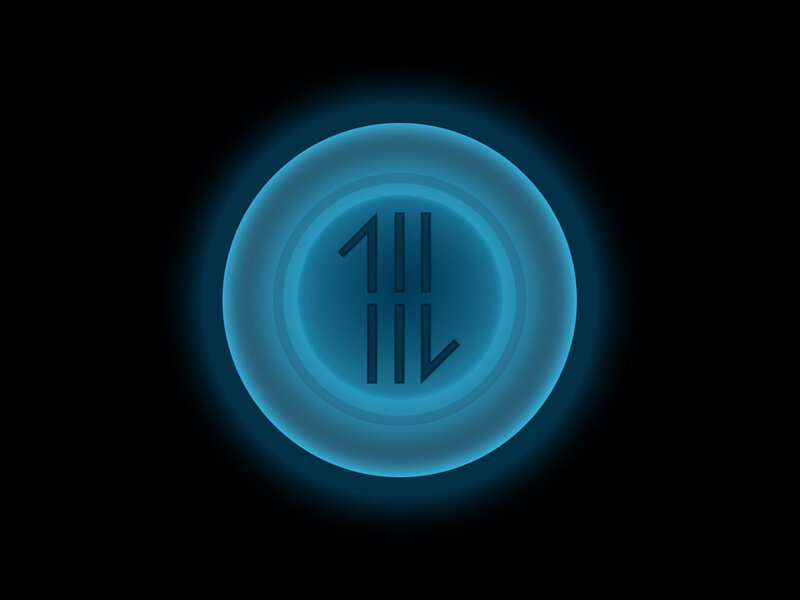 Glowing Blue Circle