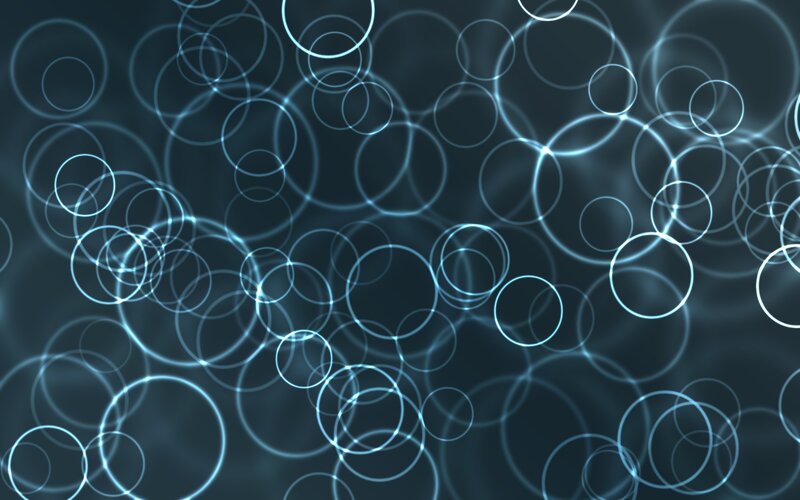 glowing blue circles pattern