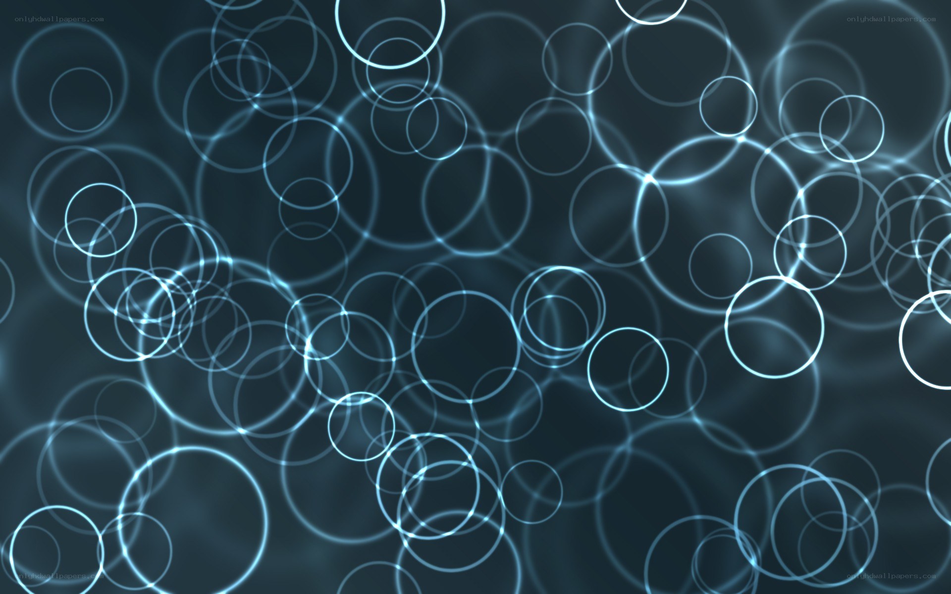 glowing blue circles pattern