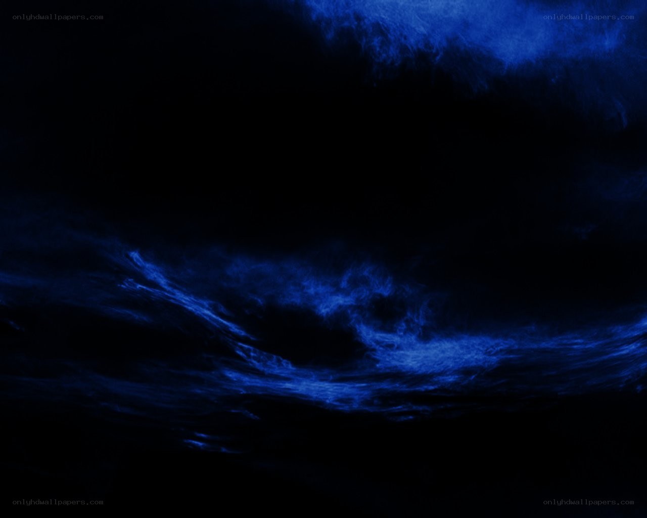 glowing blue clouds at night