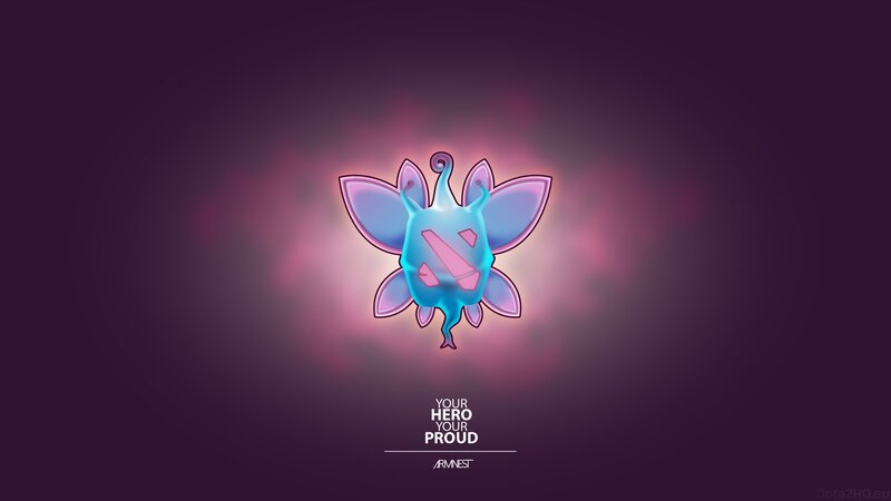 Glowing Blue Creature — Purple