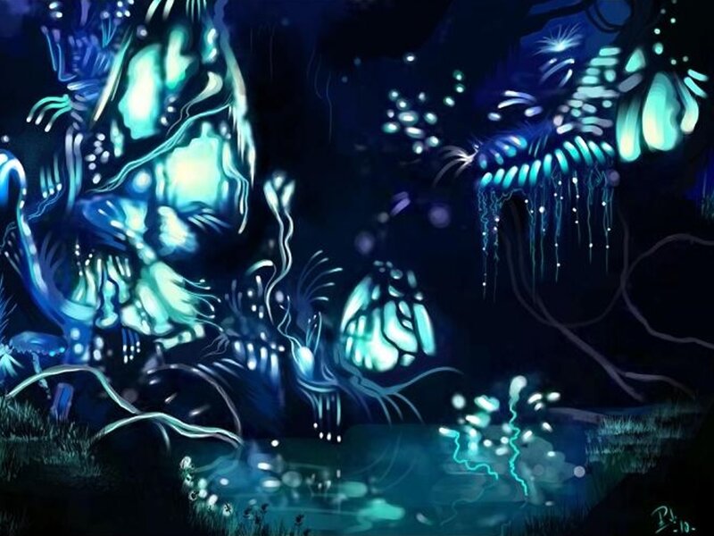 Glowing Blue Creatures