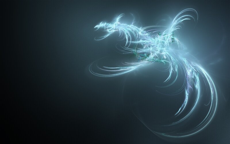 glowing blue dragon animation
