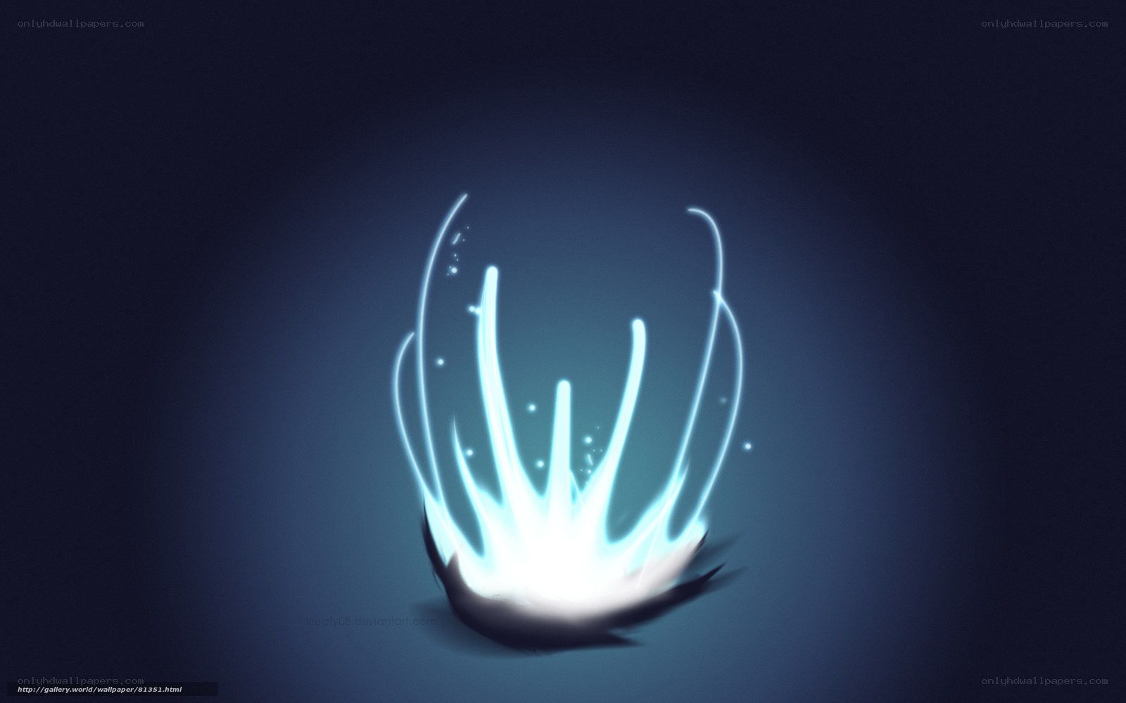 glowing blue energy burst