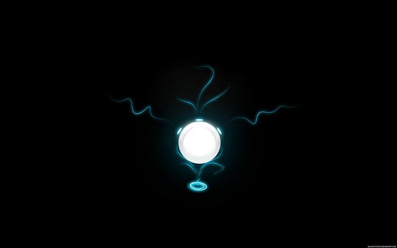 glowing blue energy orb