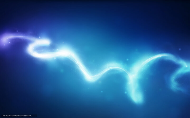 Glowing Blue Energy Wave