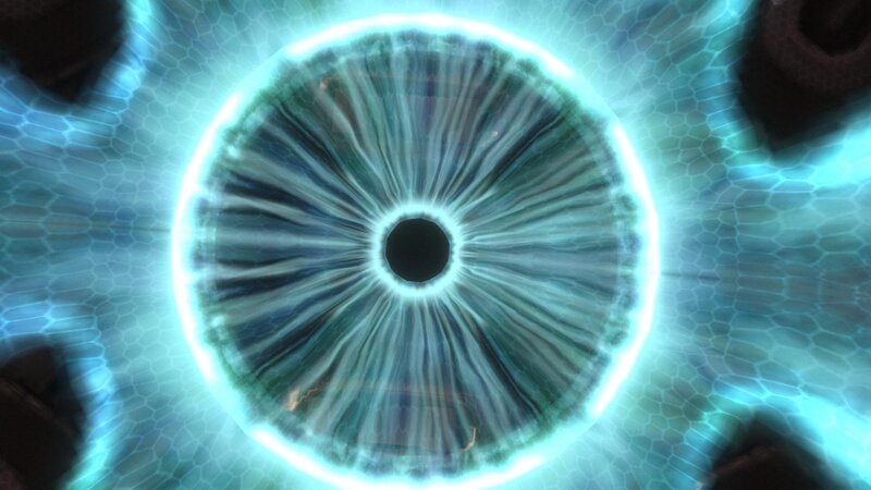Glowing Blue Eye — Dramatic