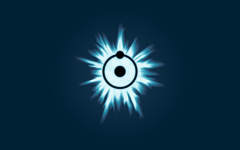 glowing blue eye symbol
