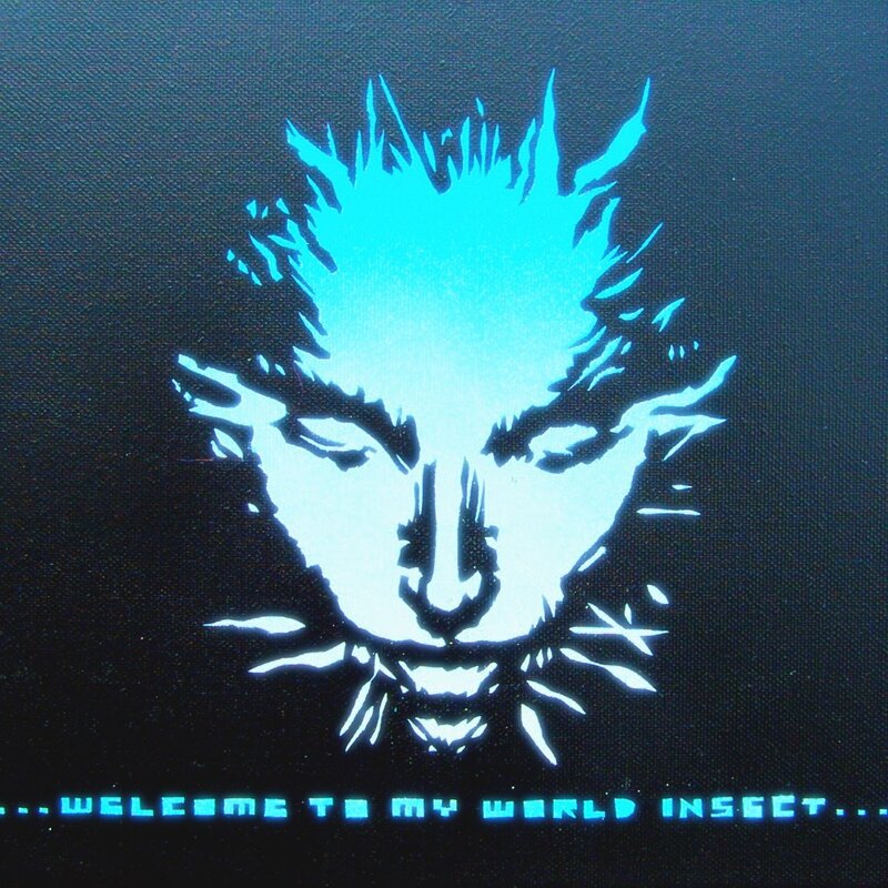 Glowing Blue Face — Dramatic
