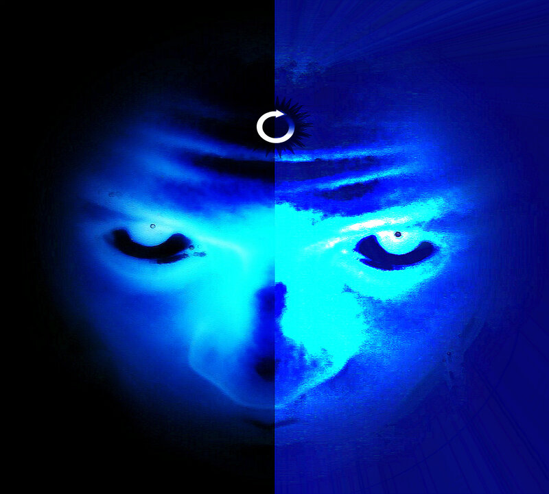 Glowing Blue Face