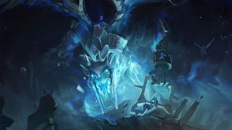 Glowing Blue Golem