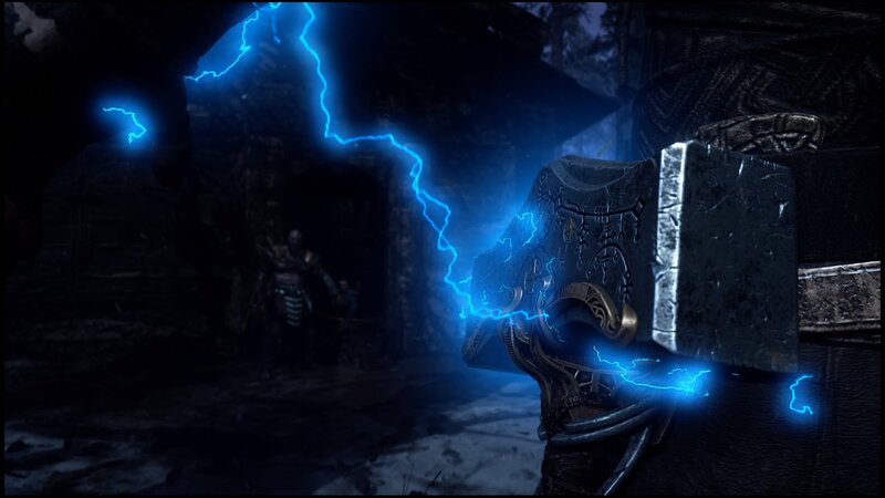 Glowing Blue Hammer
