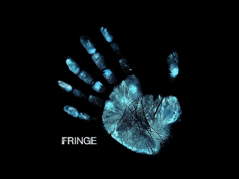 Glowing Blue Handprint — Black