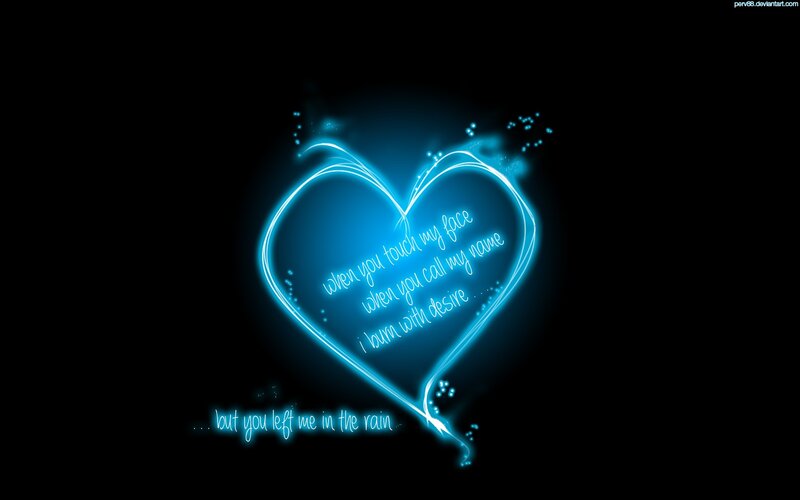 Glowing Blue Heart — Romantic