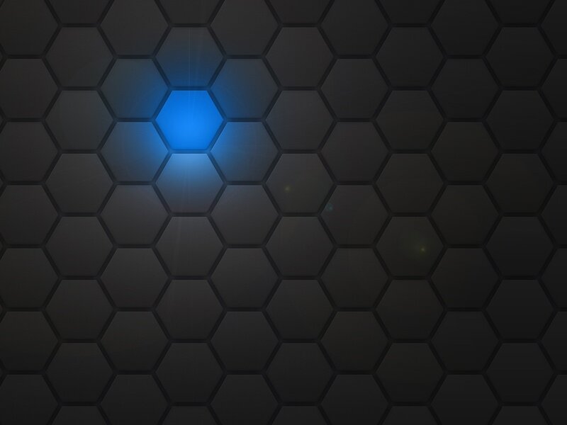 glowing blue hexagon pattern