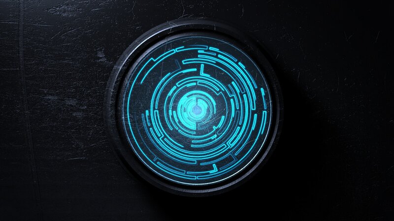 Glowing Blue Interface