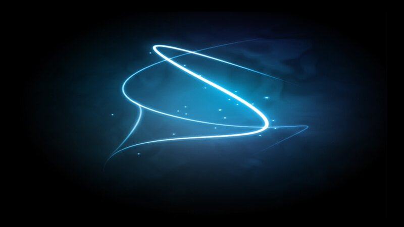 Glowing Blue Light Lines — Mysterious