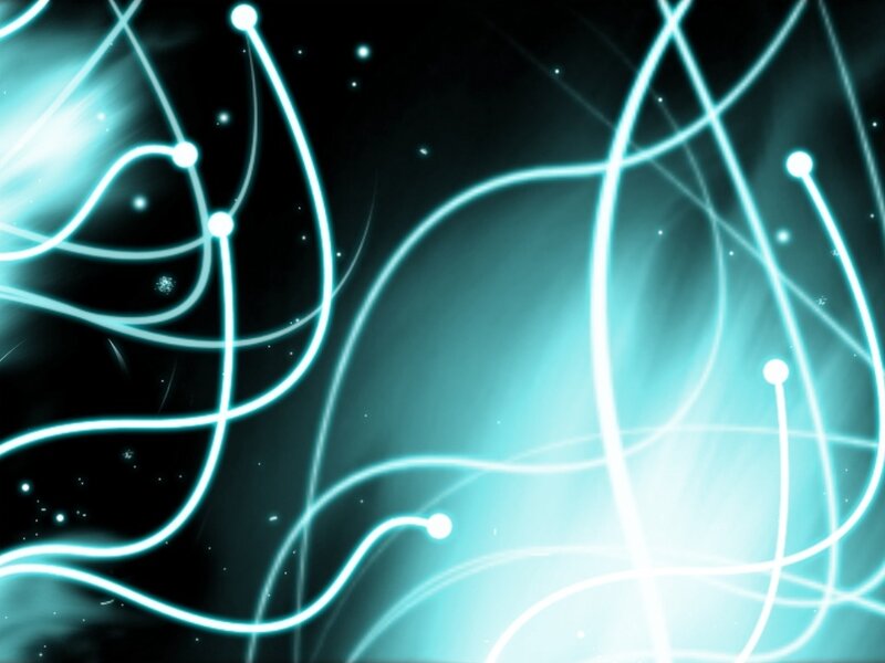glowing blue light lines