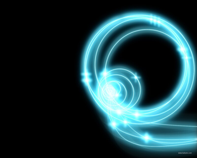 glowing blue light swirl