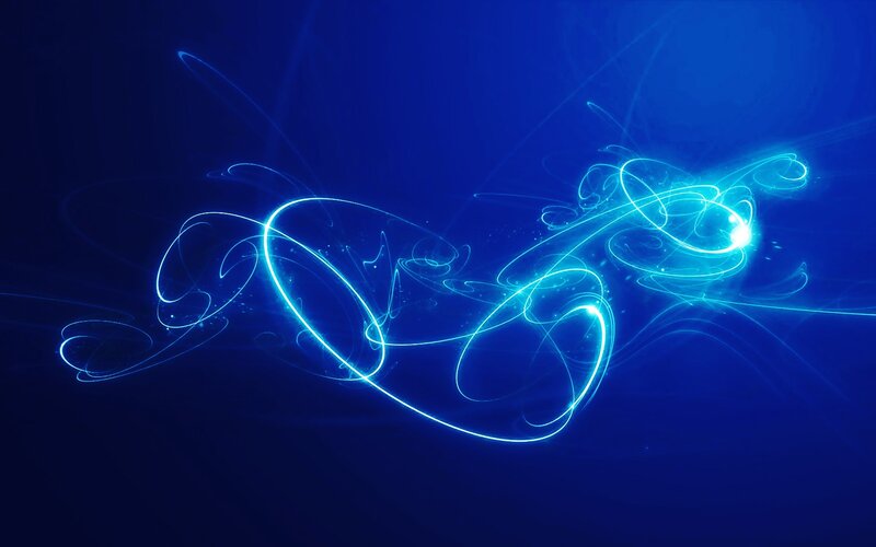 Glowing Blue Light Trails — Dynamic