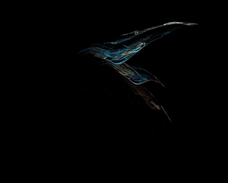 Glowing Blue Lines — Dramatic