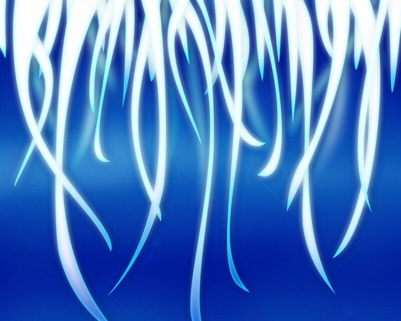 glowing blue lines on dark background