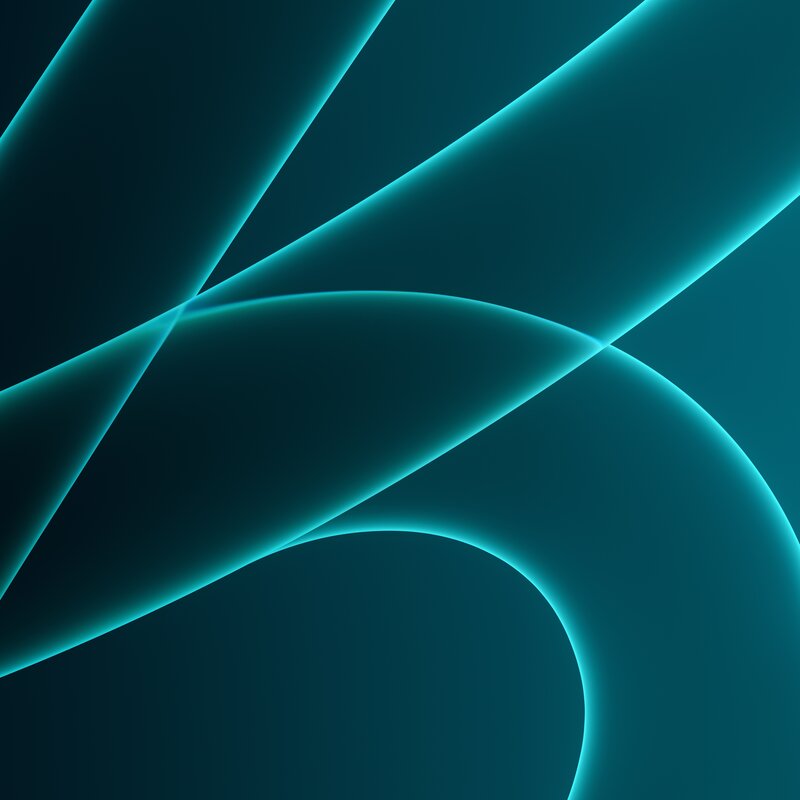 Glowing Blue Lines — Teal