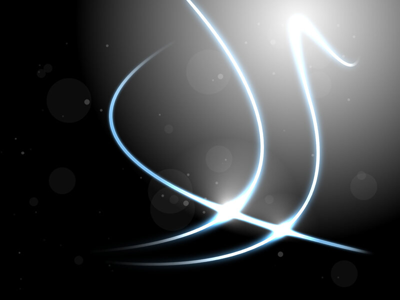 Glowing Blue Lines