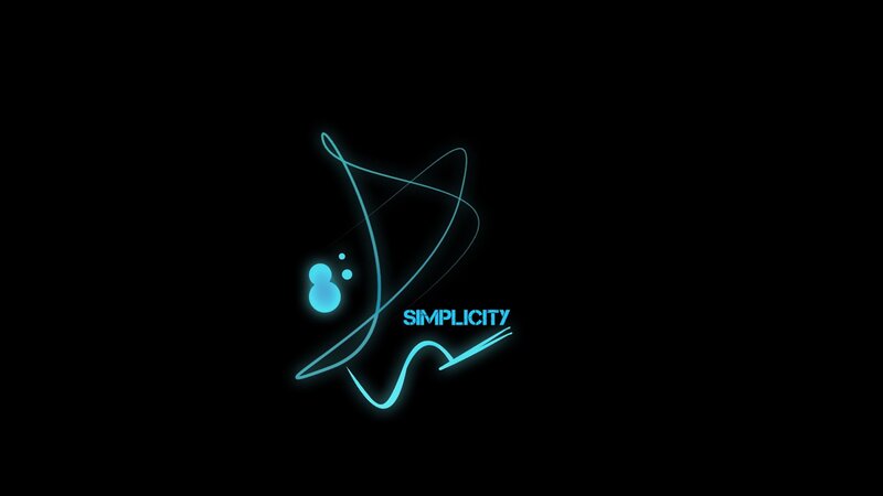 glowing blue logo animation