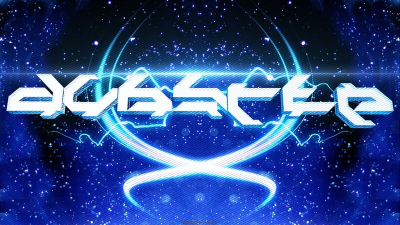 Glowing Blue Logo — Futuristic, Night