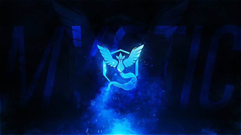 Glowing Blue Logo — Mystical