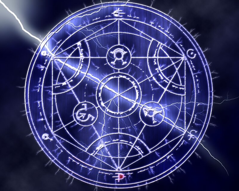 Glowing Blue Magic Circle — Dramatic