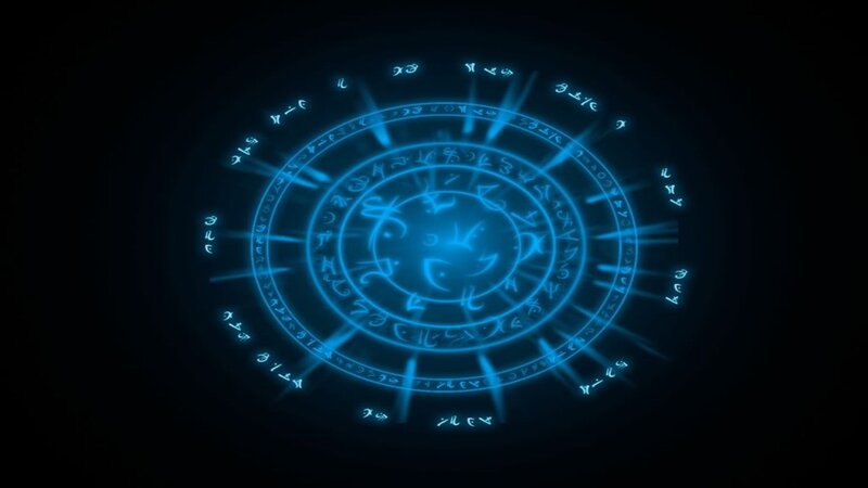 Glowing Blue Magic Circle — Mysterious