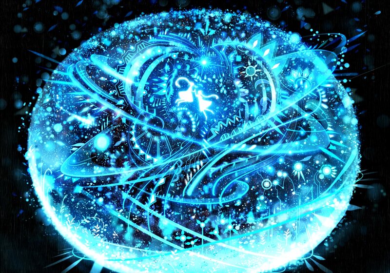 Glowing Blue Magical Sphere
