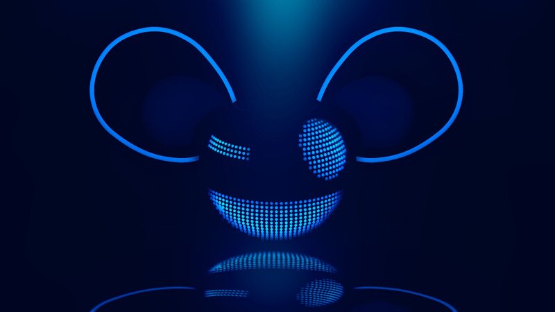 Glowing Blue Mask — Dark