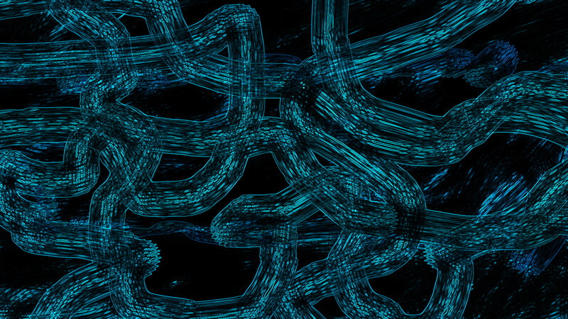 Glowing Blue Network
