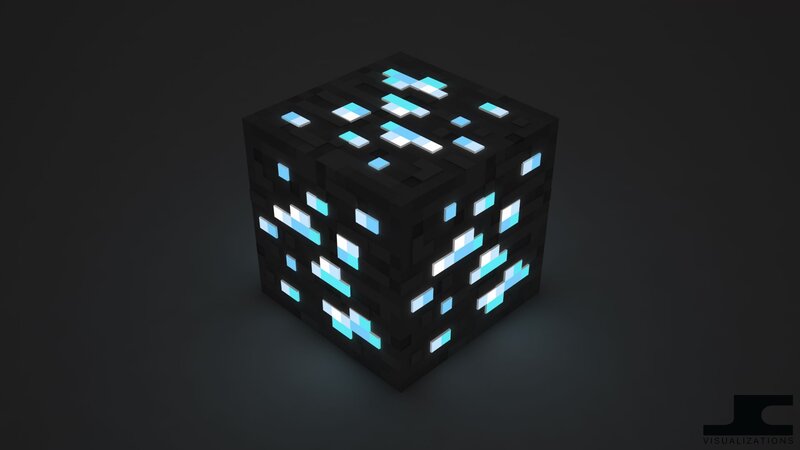 Glowing Blue Ore Block