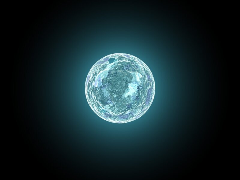 Glowing Blue Planet — Serene