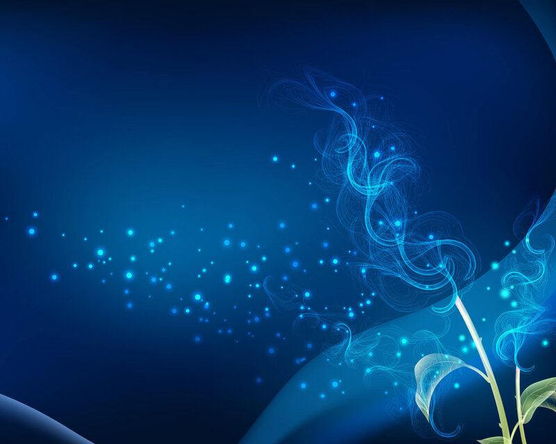 Glowing Blue Plant